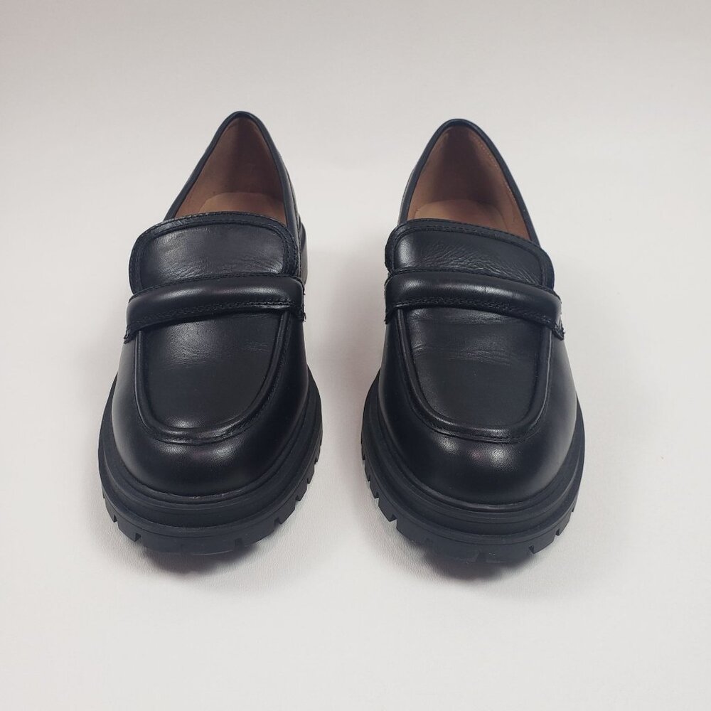 Madewell The Bradley Lugsole Loafer in Leather Women's 9.5M True Black Leather - Picture 6 of 16